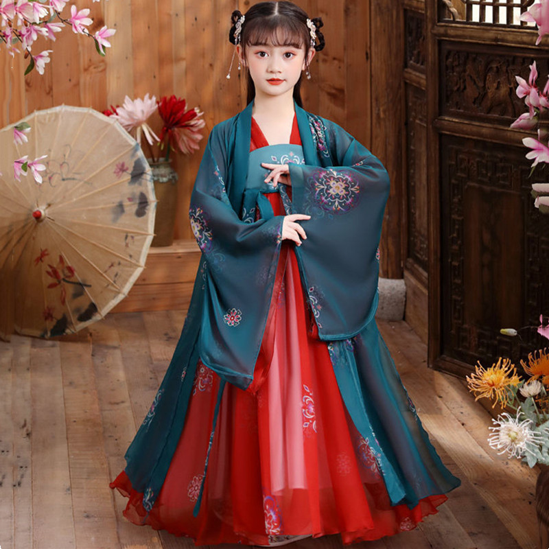 Baby Clothing Gift Set - Summer Hanfu Dress Girl Fairy Tang
