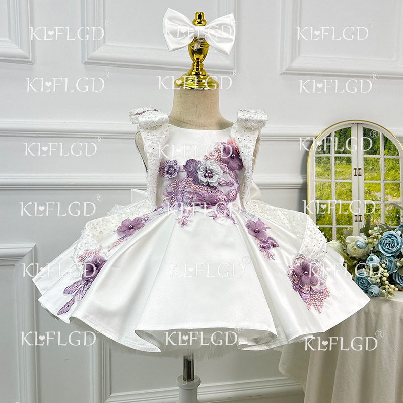 Baby Clothing High End - Toddler baby girl's first birthday dress,