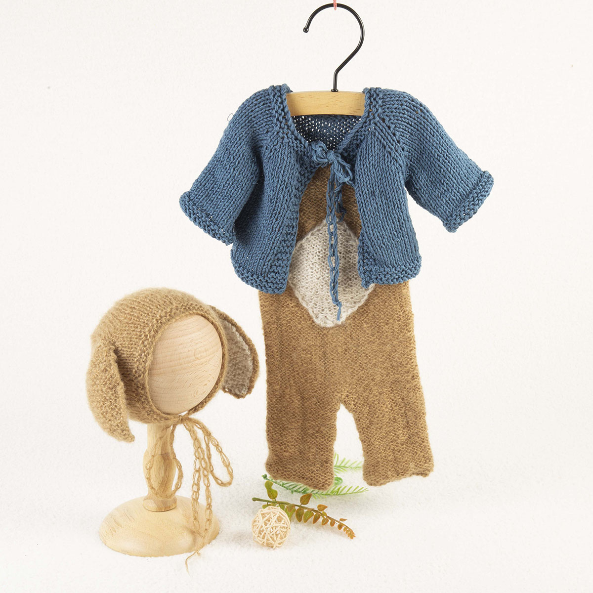Baby Clothing Kit - Vintage Knit Stretch Mohair Clothes Set