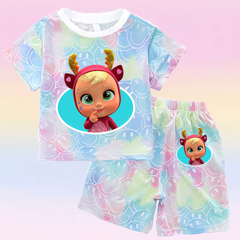 Baby Clothing Gift Set - Crying Babies T-shirt Set Children Summer