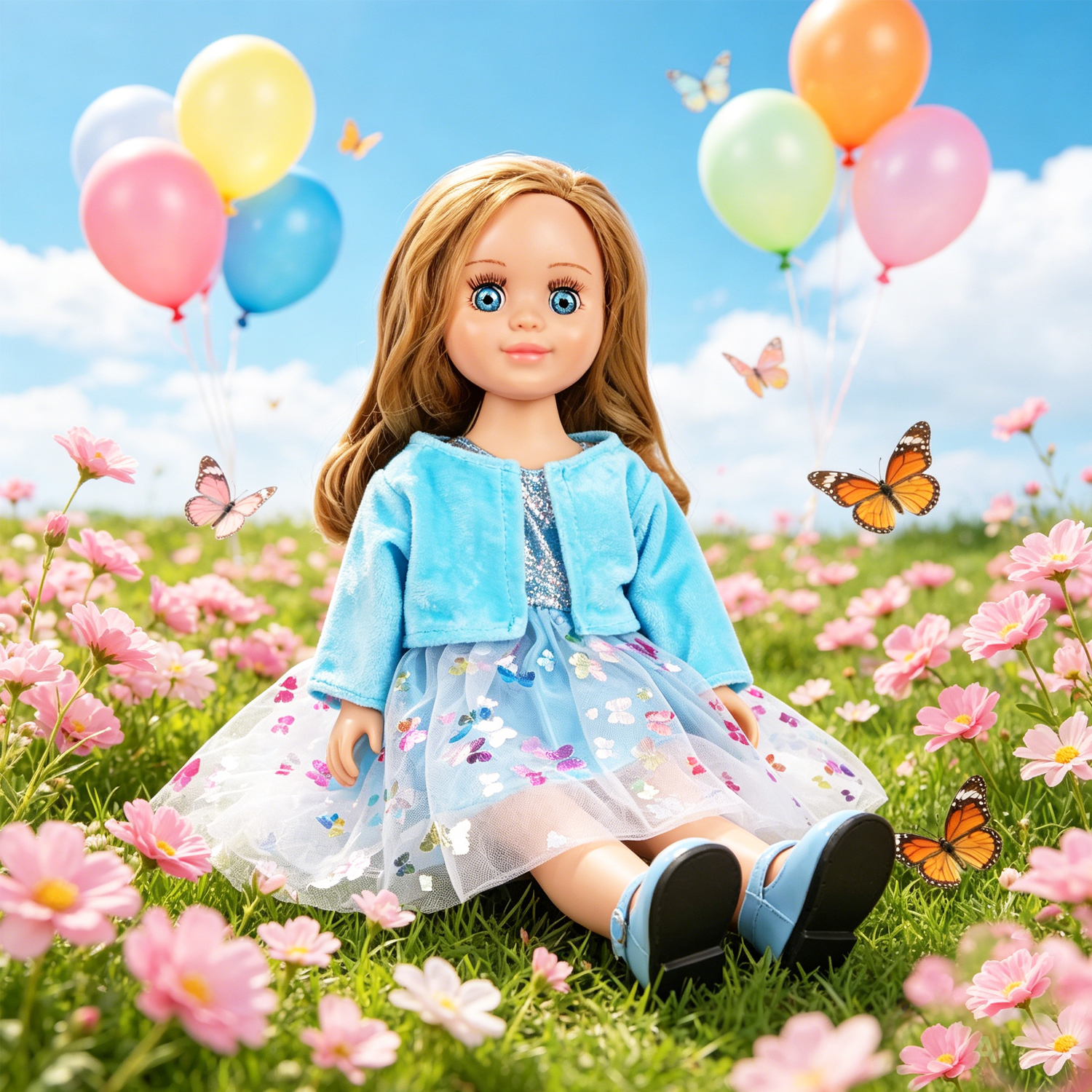 Cute 18 Inch Doll Clothes Set  - Knit Cardigan Infant recensione e prezzo
