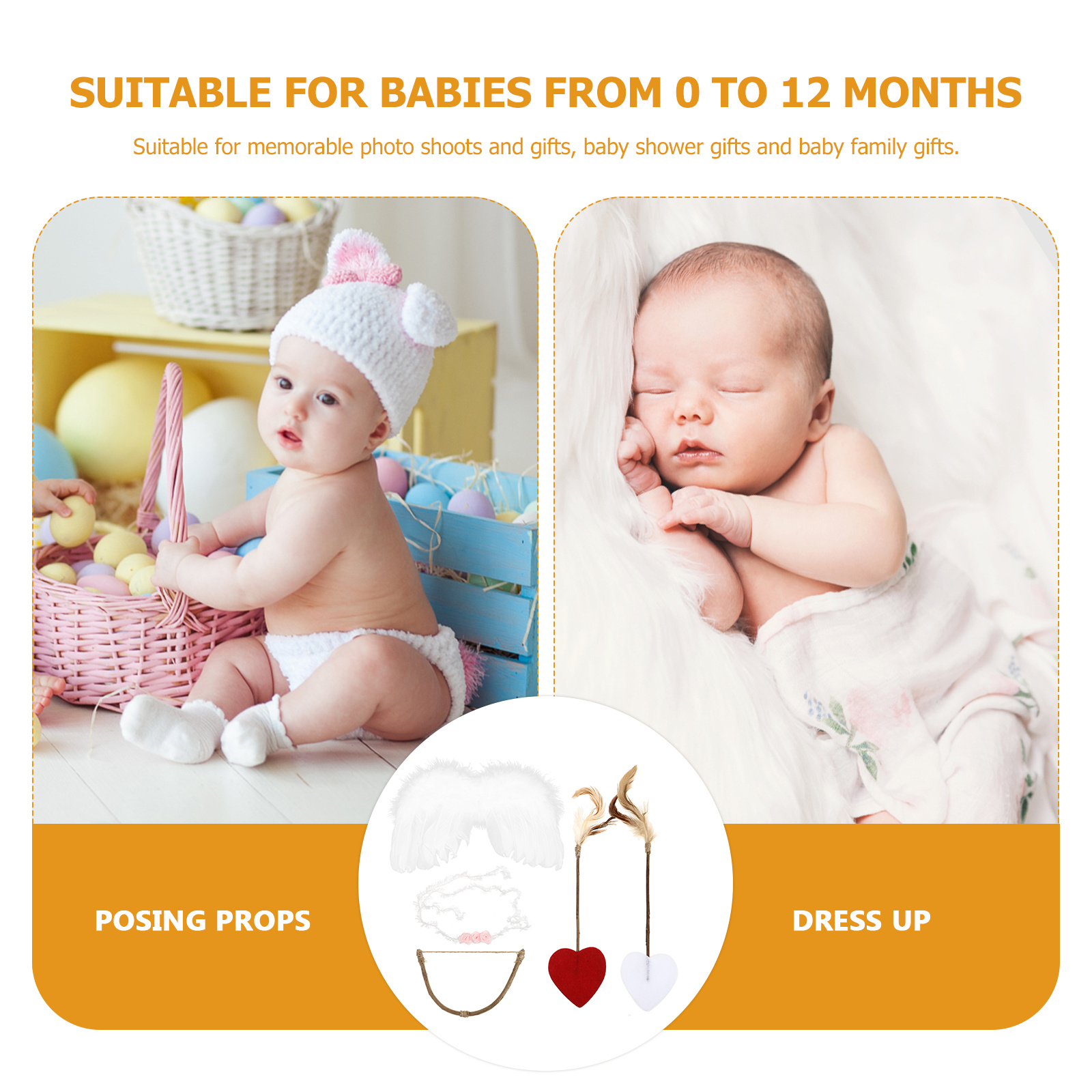 Baby Wing Headband Kit Infant  - Baby Clothing Gift Set recensione e prezzo