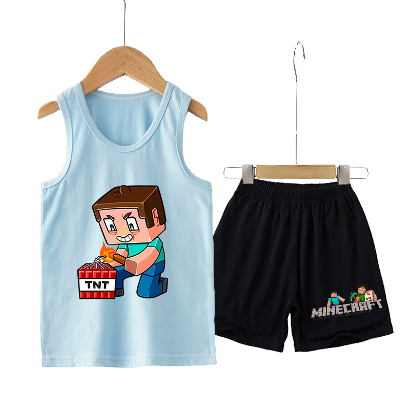 Minecrafted Children Vest+shor - Baby Clothing Kit recensione e prezzo