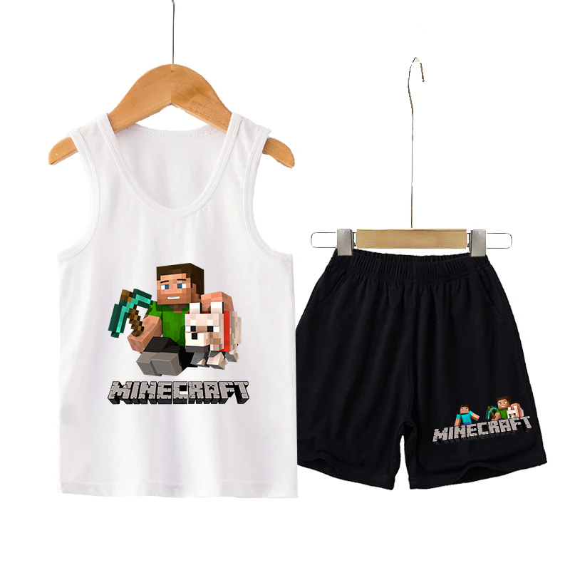 Minecrafted Children Vest+shor - Baby Clothing Kit recensione e prezzo