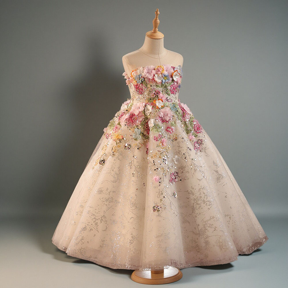 Baby Girls Floral Sequined Puf - Baby Clothing High End recensione e prezzo