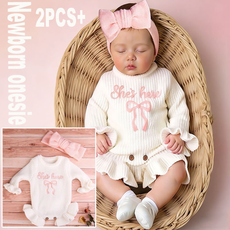 2Pcs Knitted Embroidery Newbor - Baby Clothing Store recensione e prezzo