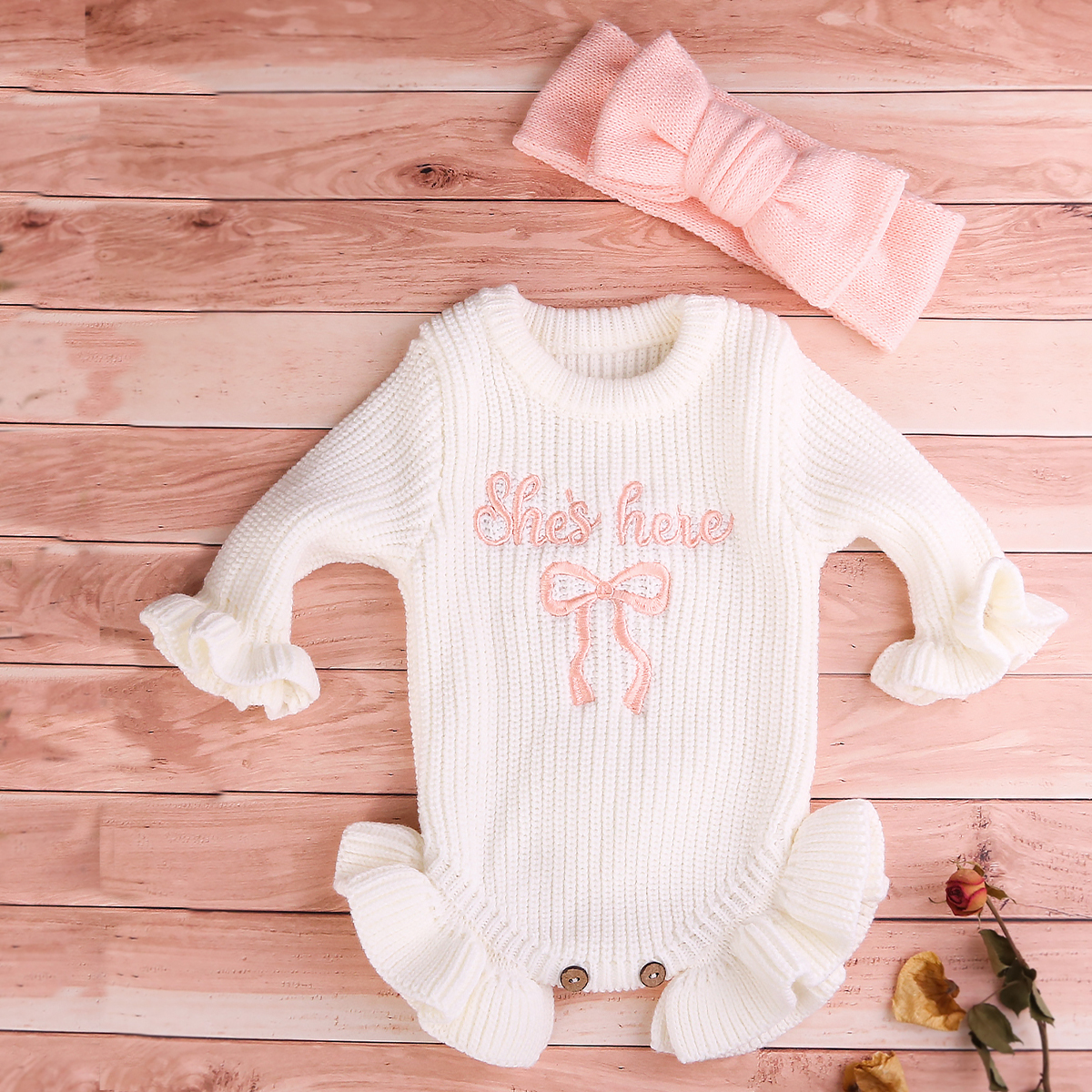 2Pcs Knitted Embroidery Newbor - Baby Clothing Store recensione e prezzo