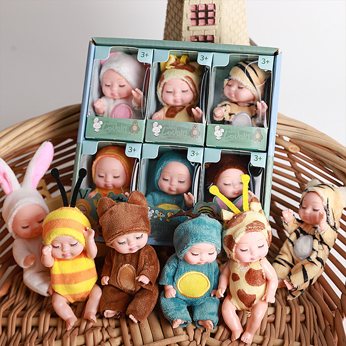 1/6PCS Mini Newborn Doll Rebir - Baby Clothing Gift Set recensione e prezzo