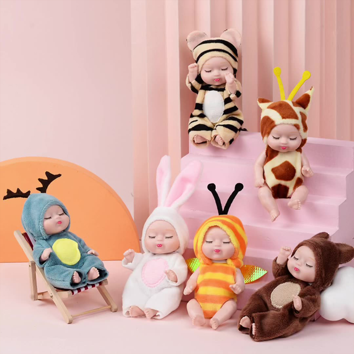 1/6PCS Mini Newborn Doll Rebir - Baby Clothing Gift Set recensione e prezzo