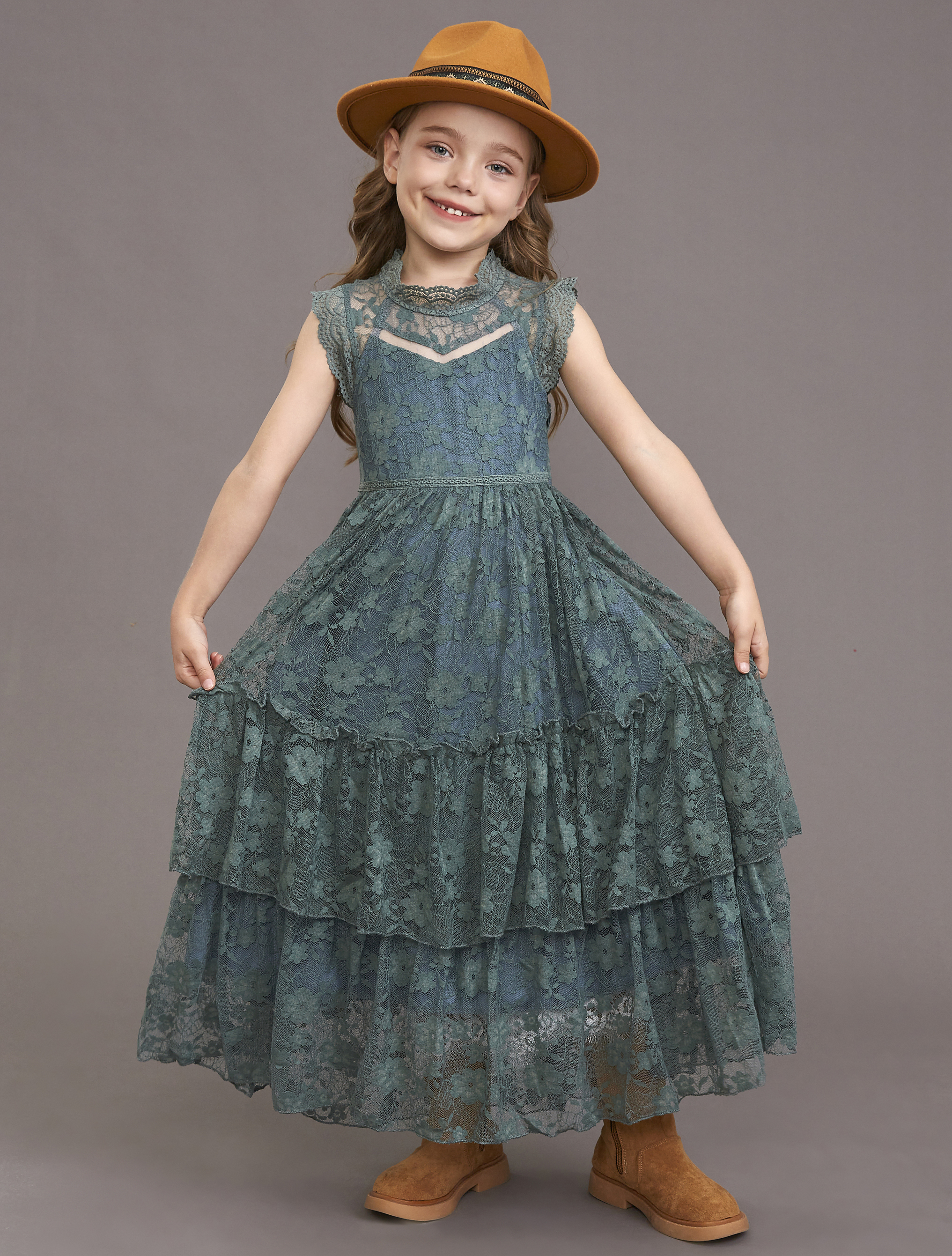 Girls Flower Dress Lace Cotton - Baby Clothing On Sale recensione e prezzo