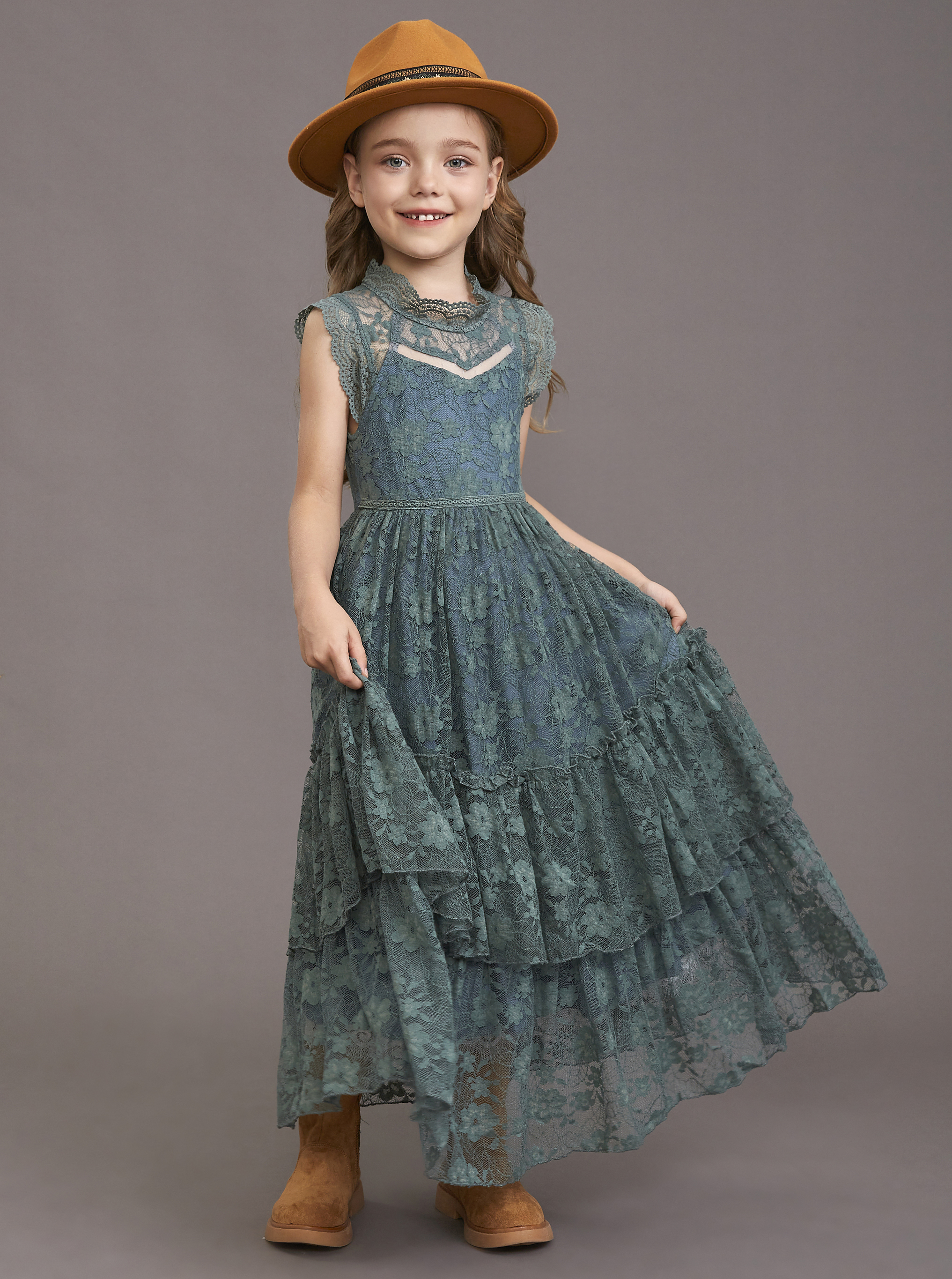 Girls Flower Dress Lace Cotton - Baby Clothing On Sale recensione e prezzo