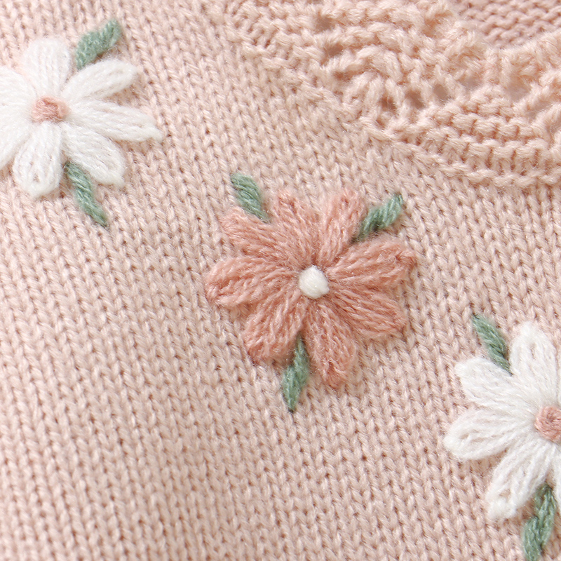Pink Baby Girl Floral Sweaters - Knit Cardigan Infant recensione e prezzo