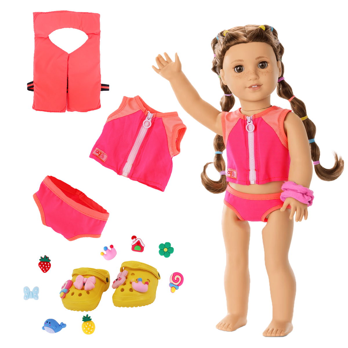 Head Flower Swimsuit Fish Scal - Baby Clothing On Sale recensione e prezzo