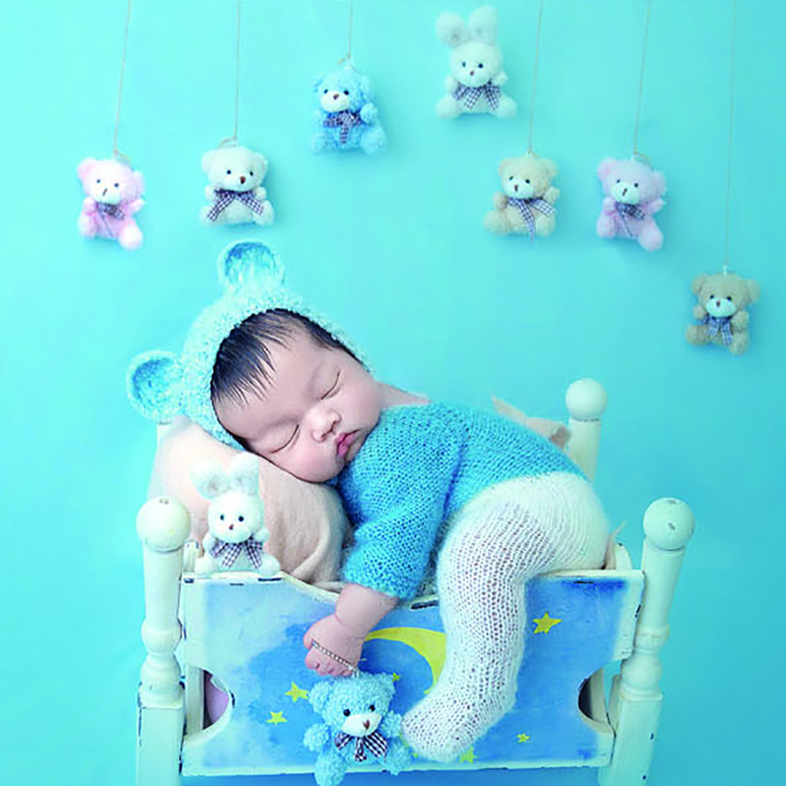 Vintage Knit Fluffy Teddy Bear - Baby Clothing Kit recensione e prezzo