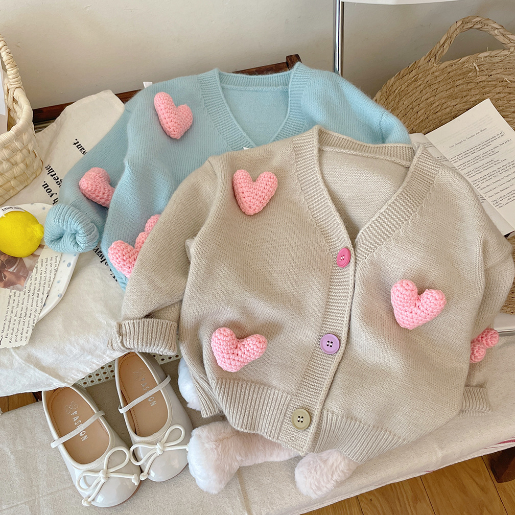 Girls Sweaters Coat Three-Dime - Knit Cardigan Infant recensione e prezzo