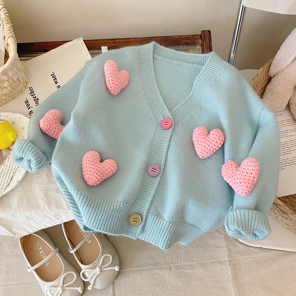 Girls Sweaters Coat Three-Dime - Knit Cardigan Infant recensione e prezzo